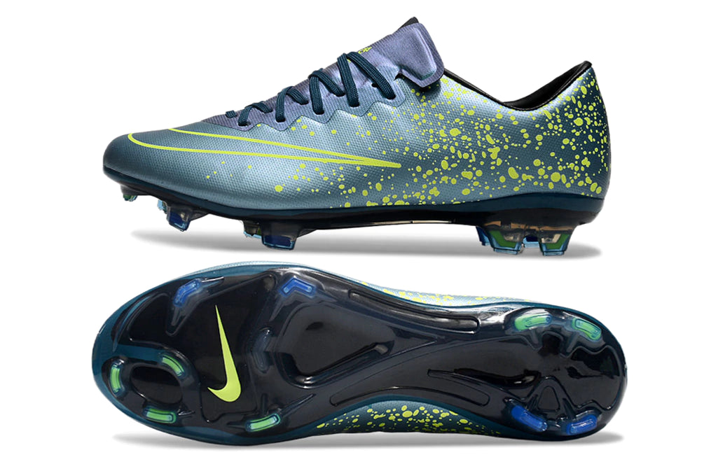 Chuteira Nike Mercurial Vapor 10 FG - Azul/Verde