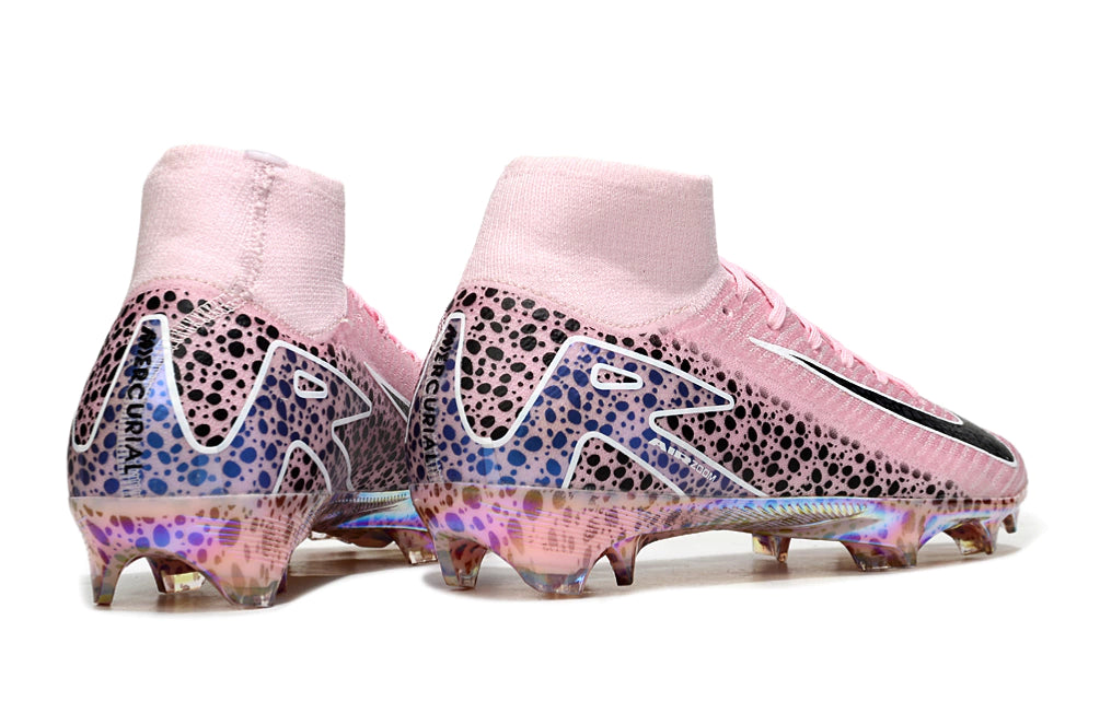 Chuteira Nike Air Zoom Mercurial Superfly 10 Elite Campo - Rosa/Preto