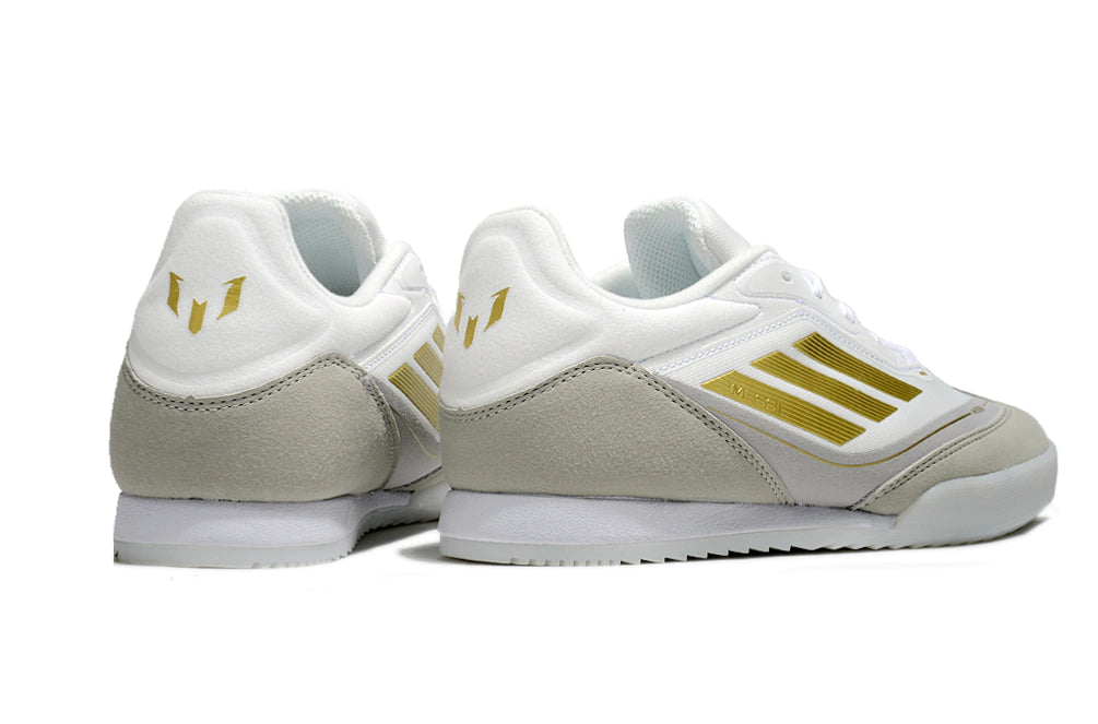 Chuteira Adidas X F50 Futsal - Branco/Dourado