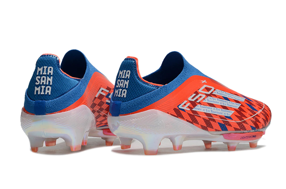 Chuteira Adidas F50+ Elite Campo - Vermelho/Azul/Branco