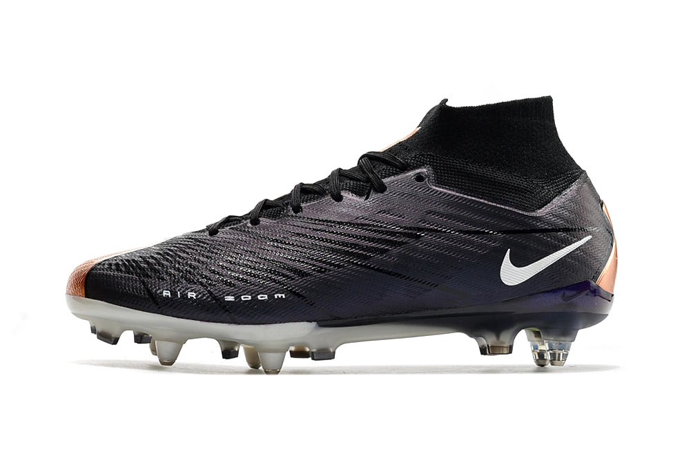 Chuteira Nike Air Zoom Mercurial Superfly 9 Elite SG - Preto/Branco