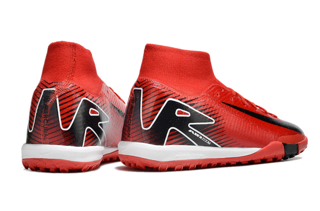 Chuteira Nike Mercurial Superfly 10 Elite Society - Vermelho/Preto/Branco