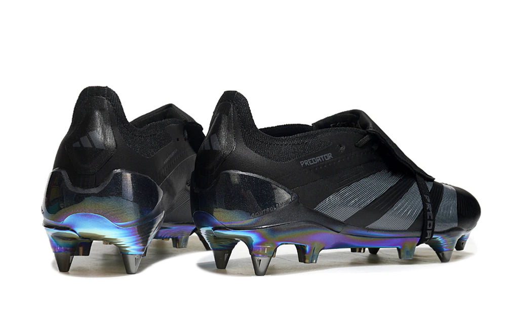 Chuteira Adidas Predator Elite Tongue SG - Preto/Azul