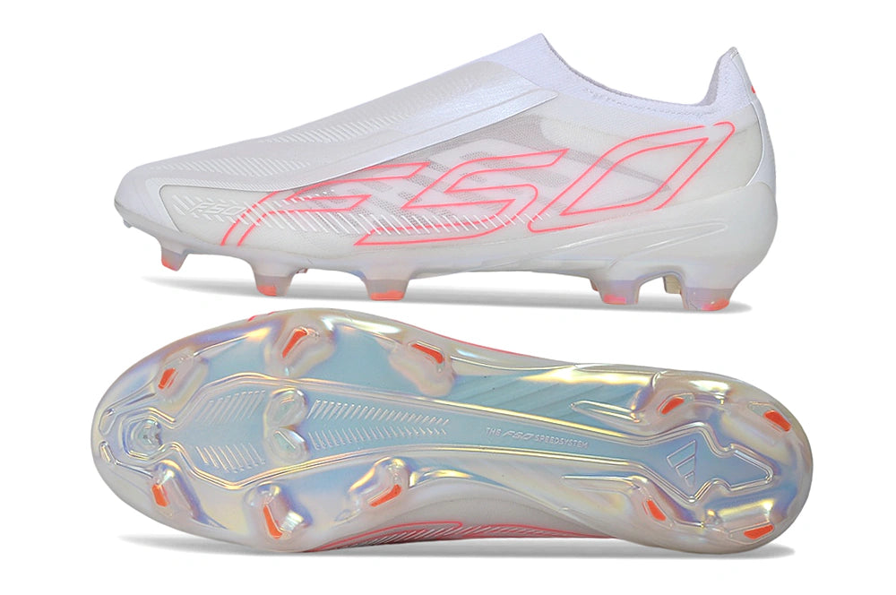 Chuteira Adidas F50 Hyperfast Laceless FG - Branco