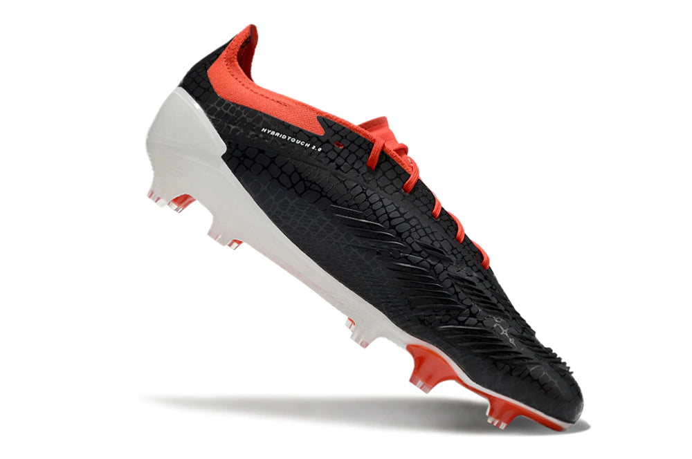 Chuteira Adidas Predator Elite Campo FG - Preto/Vermelho