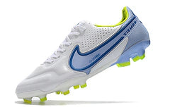 Chuteira Tiempo Legend 9 Elite FG - Branco/Azul/Verde