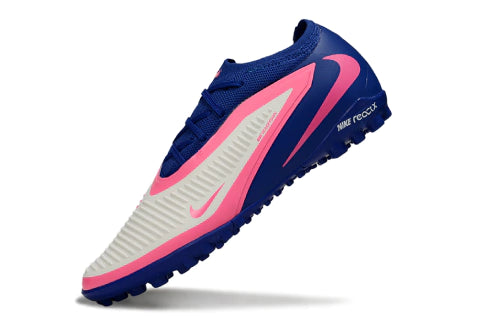 Chuteira Nike Phantom ReactX 6 Pro Society TF - Azul/Rosa