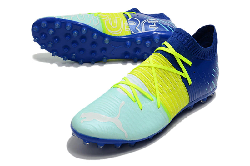 Chuteira Puma Future Z 1.1 MG - Azul/Amarelo