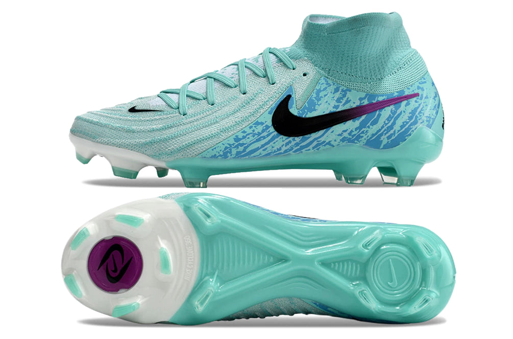 Chuteira Nike Campo Phantom Luna 2 Elite Campo FG - Azul/Preto