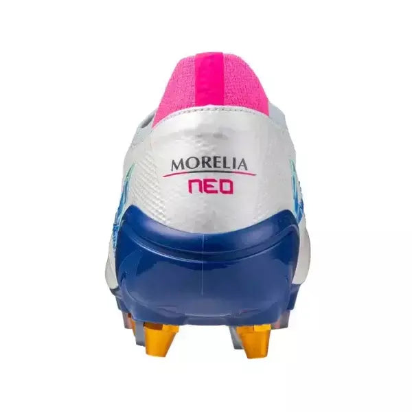 Chuteira Mizuno Morelia Neo 4 SG - Branco/Azul