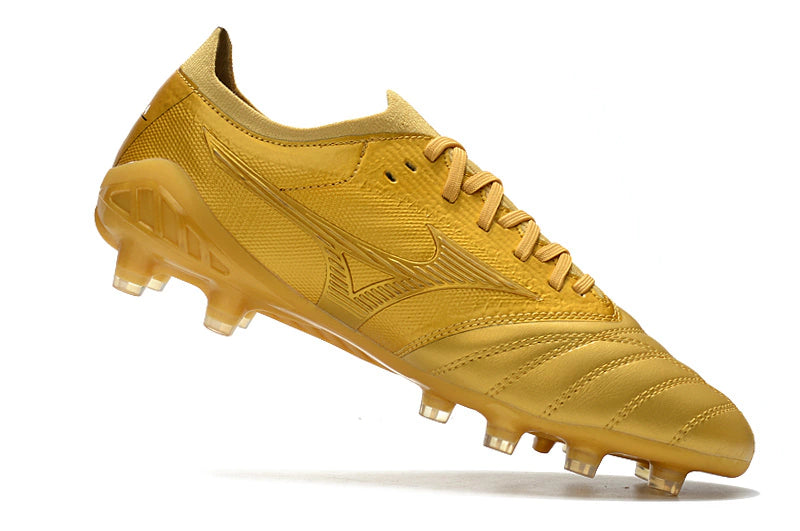 Chuteira Mizuno Morelia Neo 3 Campo FG - Dourado