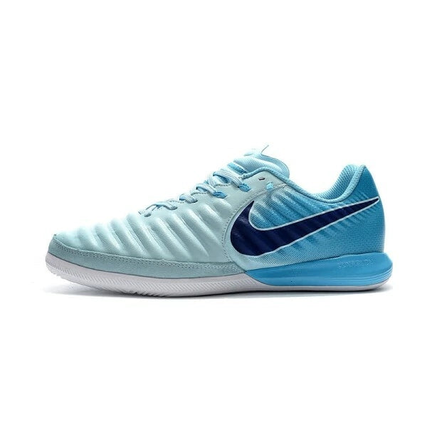 Chuteira Nike Tiempo Legend 7 Finale Futsal - Azul/Branco