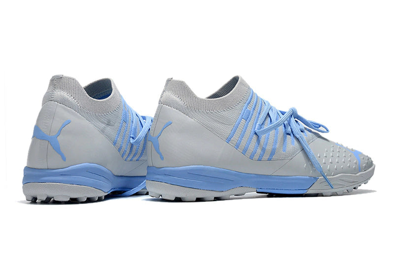 Chuteira Puma Future Z 1.3 Pro Cage Society - Azul/Cinza