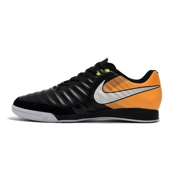 Chuteira Nike Tiempo Legend 7 Academy Futsal - Preto/Laranja/Branco