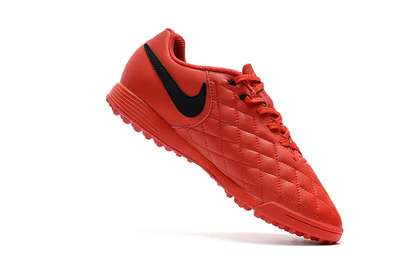 Chuteira Nike Tiempo 7 10R Academy Society TF - Vermelho/Preto