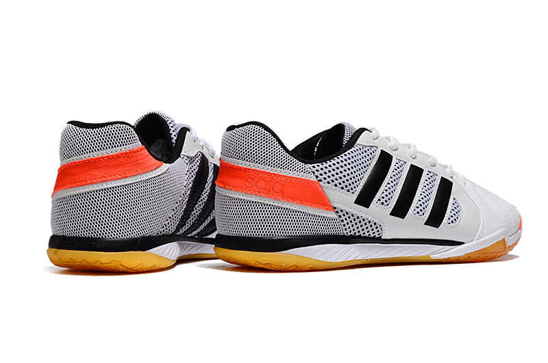 Chuteira Adidas Top Sala Futsal - Preto/Branco/Marrom