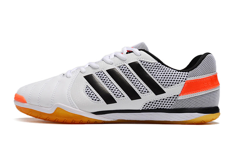 Chuteira Adidas Top Sala Futsal - Preto/Branco/Marrom