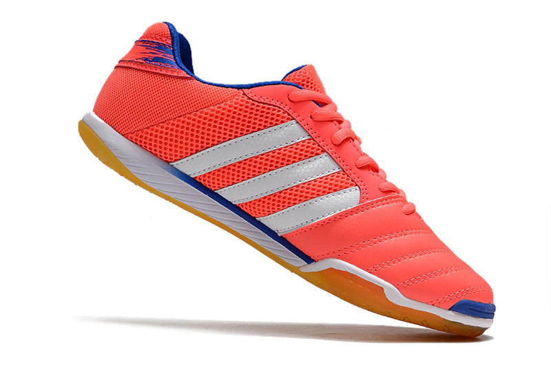 Chuteira Adidas Top Sala Futsal - Rosa/Branco/Marrom