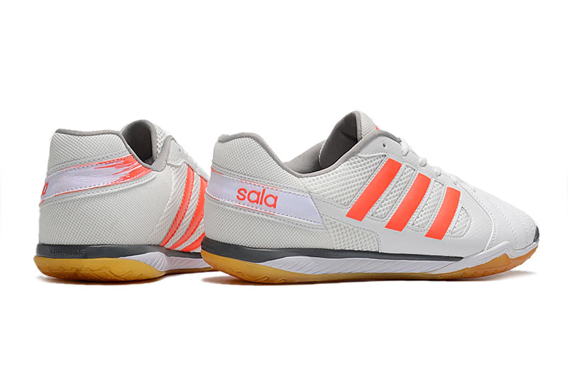 Chuteira Adidas Top Sala Futsal - Branco/Vermelho