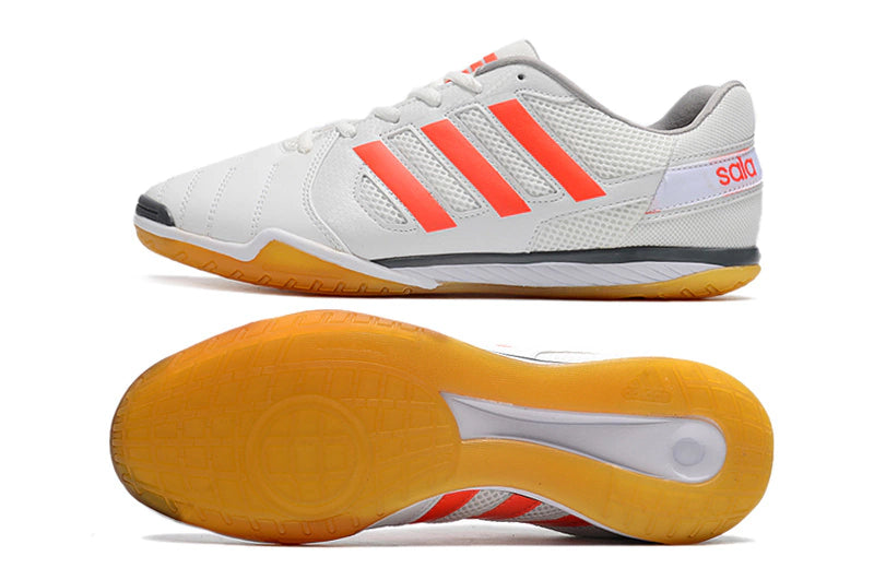 Chuteira Adidas Top Sala Futsal - Branco/Vermelho
