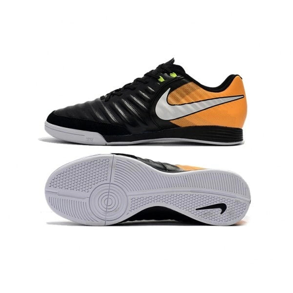 Chuteira Nike Tiempo Legend 7 Academy Futsal - Preto/Laranja/Branco