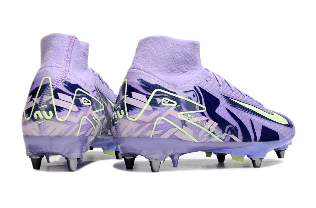 Chuteira Nike Air Zoom Mercurial Superfly 10 Elite SG - Roxo "United Pack"