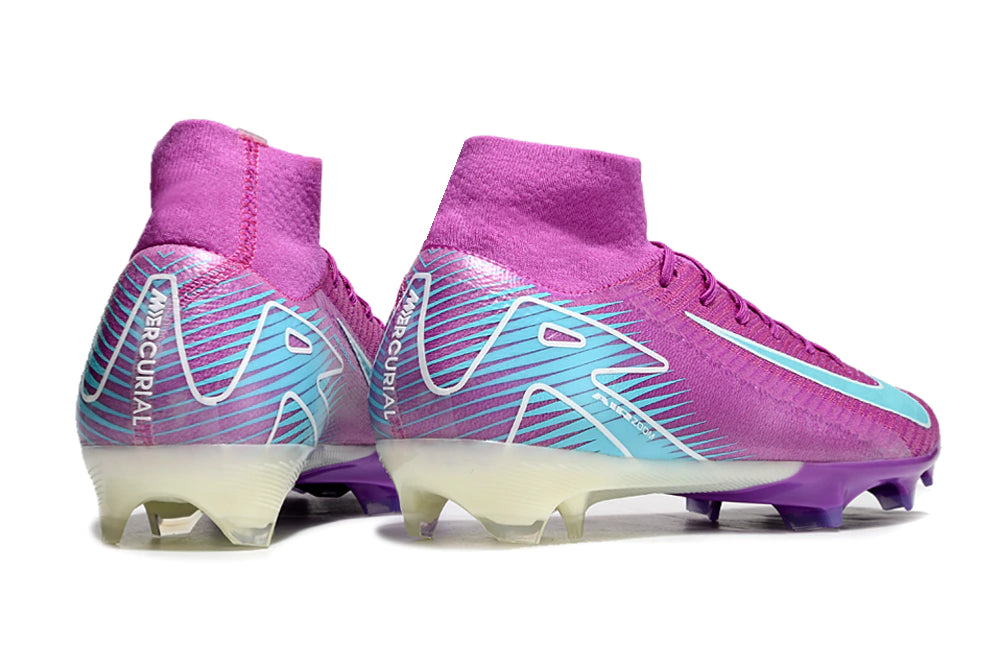 Chuteira Nike Air Zoom Mercurial Superfly 10 Elite - Rosa/Azul