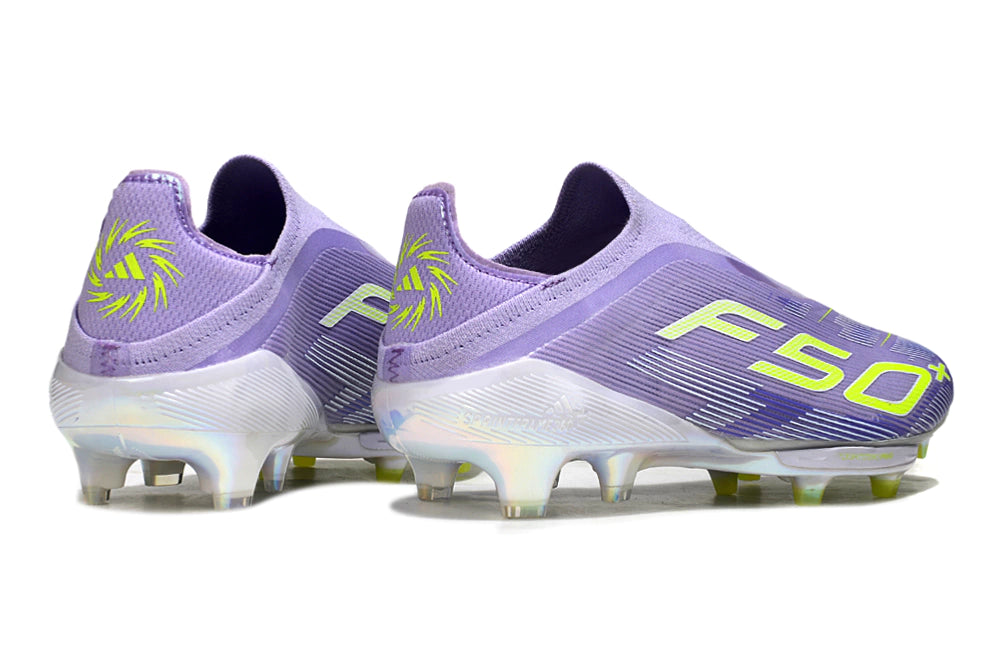 Chuteira Adidas F50 X Laceless Campo - Roxo/Branco