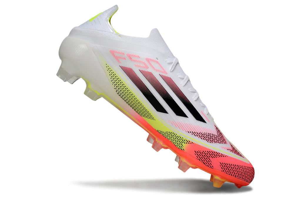 Chuteira Adidas F50 X Campo - Branco/Amarelo