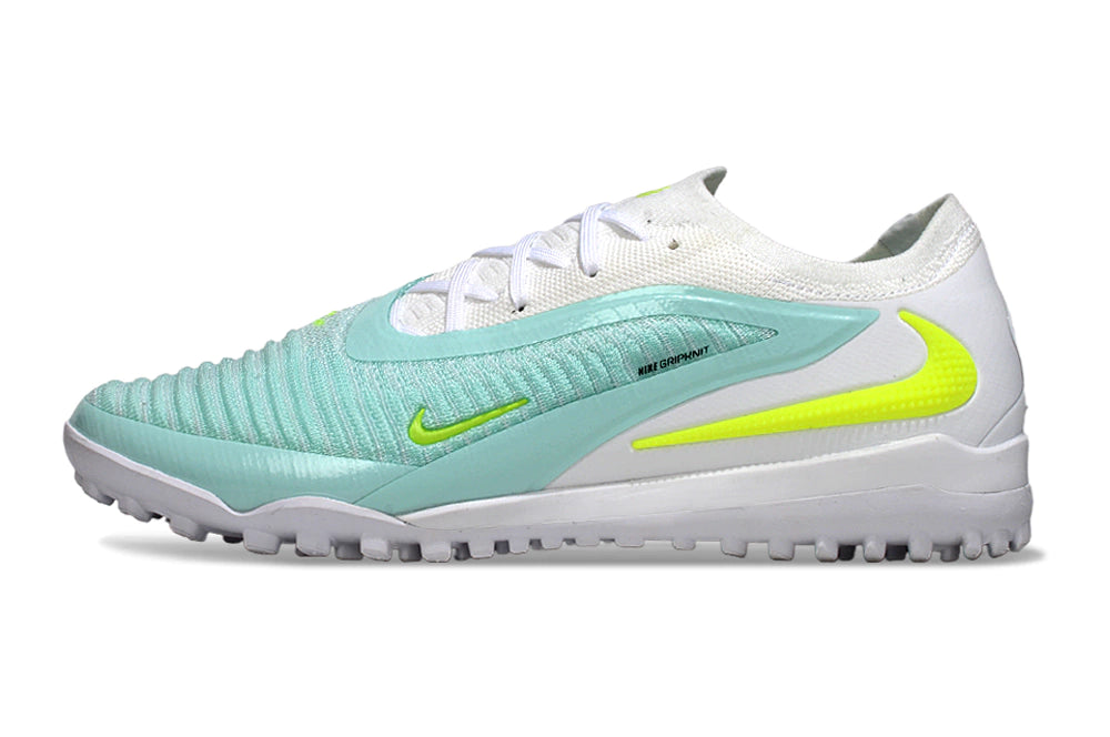 Chuteira Nike Phantom ReactX 6 Pro Society TF - Branco/Azul