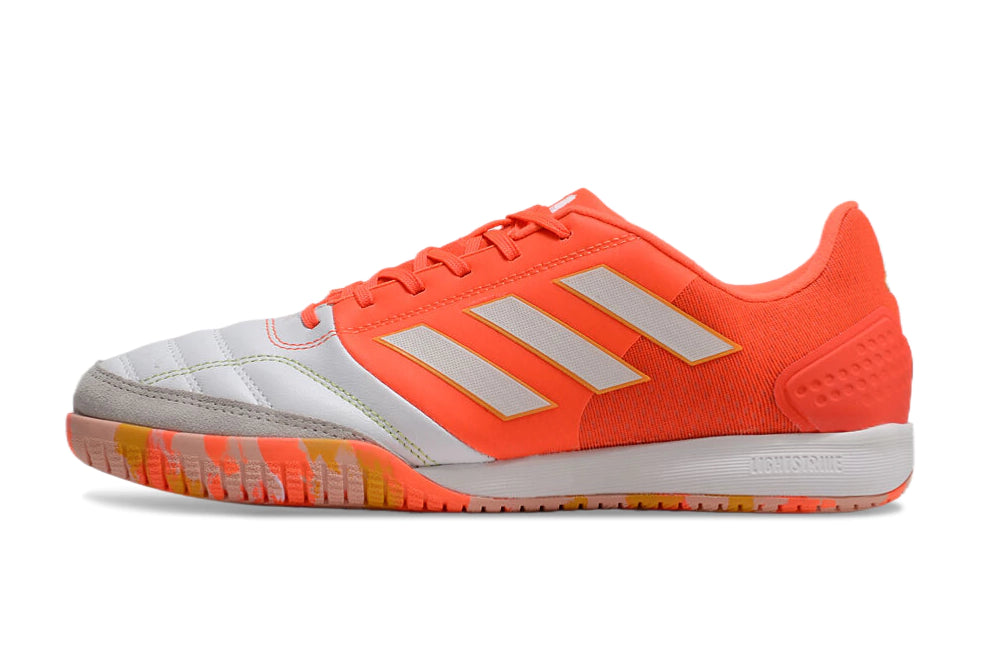Chuteira Adidas Top Sala Futsal - Branco/Laranja