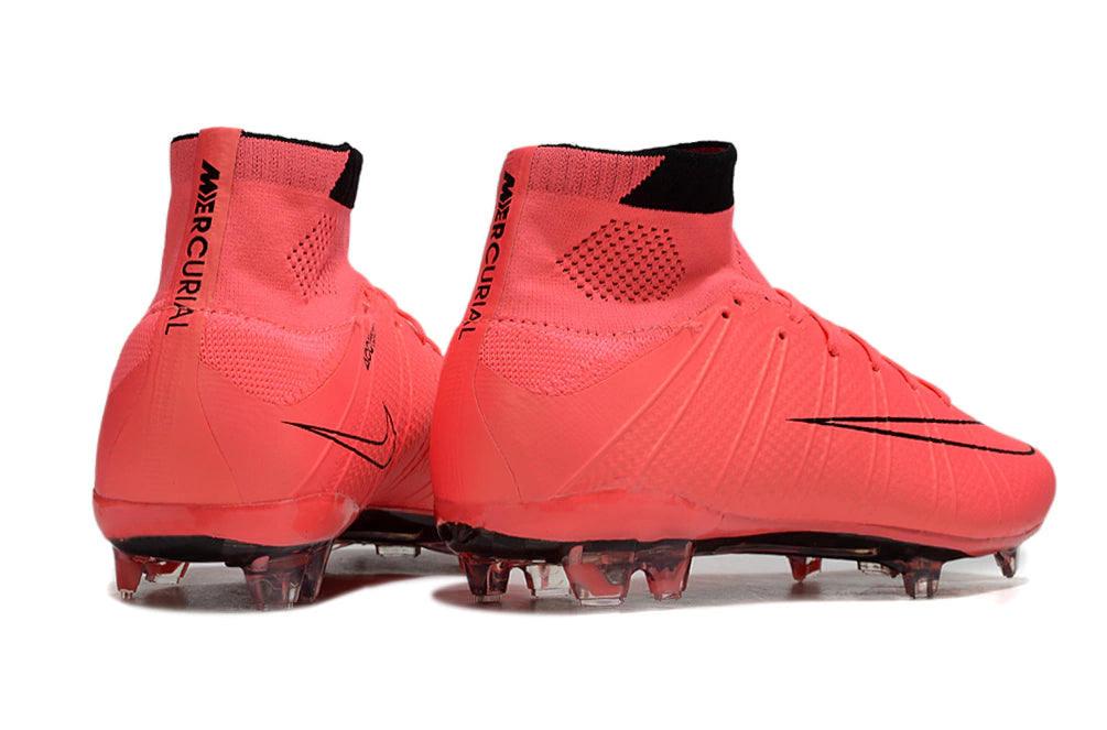 Chuteira Nike Mercurial Superfly 4 Elite Campo - Laranja/Preto