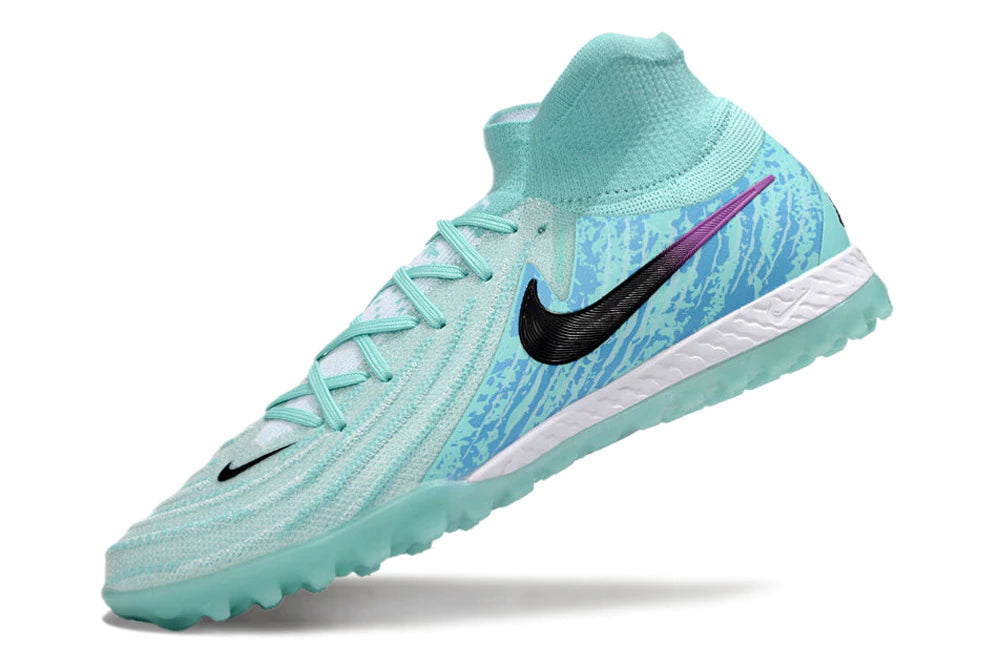Chuteira Nike React Phantom Luna 2 Elite Society - Azul/Preto