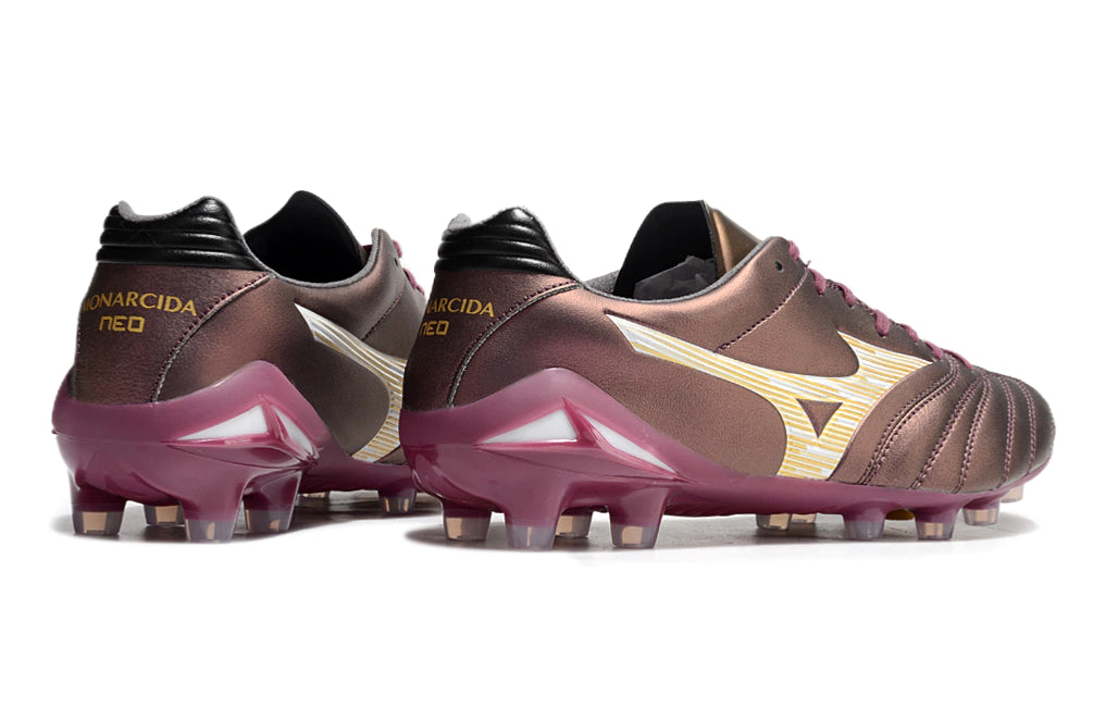 Chuteira Mizuno Morelia Neo 4 Campo - Vermelho/Laranja