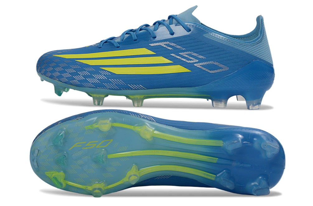 Chuteira Adidas F50 X Campo - Rosa - Azul