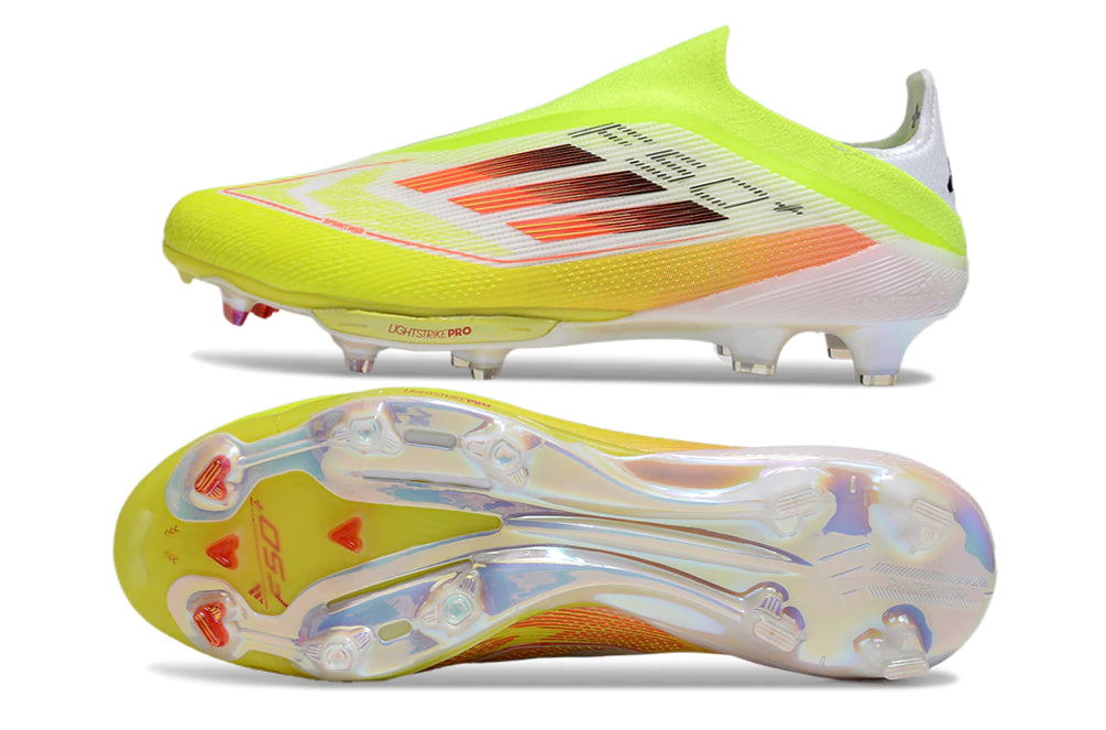 Chuteira Adidas F50+ Elite Campo - Verde/Vermelho