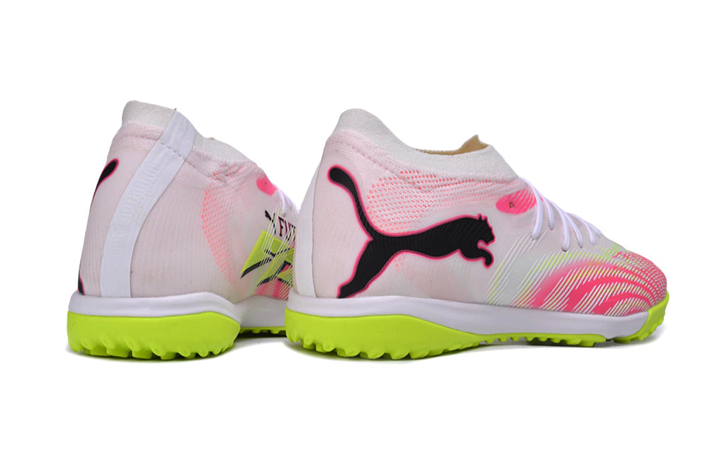 Chuteira Puma Future 9 Ultimate TF - Branco/Rosa