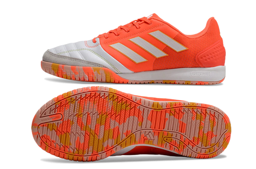 Chuteira Adidas Top Sala Futsal - Branco/Laranja