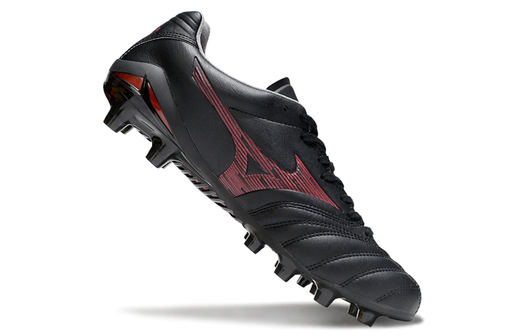 Chuteira Mizuno Morelia Neo 4 Campo - Preto/Vermelho
