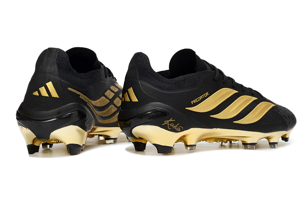 Chuteira Adidas Predator Elite 26 Campo FG - Preto/Dourado