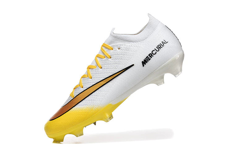 Chuteira Nike Air Zoom Mercurial Vapor 16 Elite FG - Branco/Amarelo