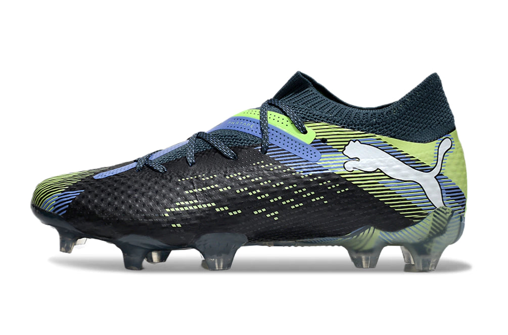 Chuteira Puma Future 7 Ultimate Campo FG - Preto/Azul/Verde