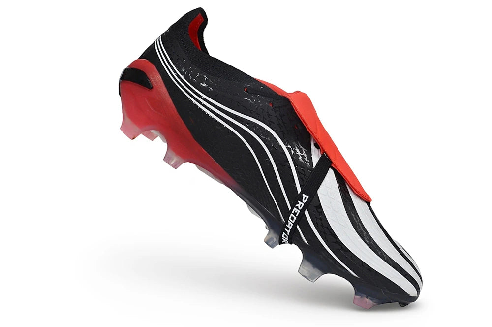 Chuteira Adidas Predator Tongue Elite 27 FG - Preto/Vermelho