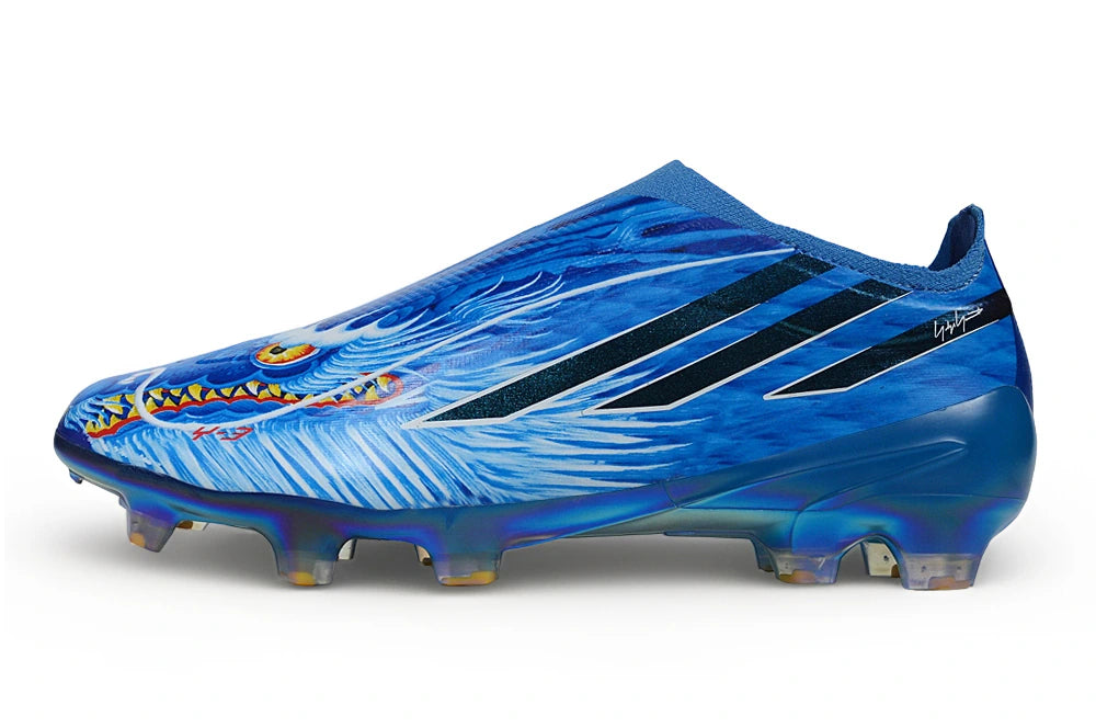 Chuteira Adidas F50 Hyperfast Laceless FG - Azul