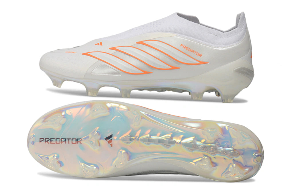 Chuteira Adidas Predator Laceless 26 Elite FG - Branco