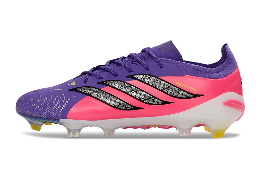 Chuteira Adidas Predator Elite 26 Campo FG - Roxo/Rosa