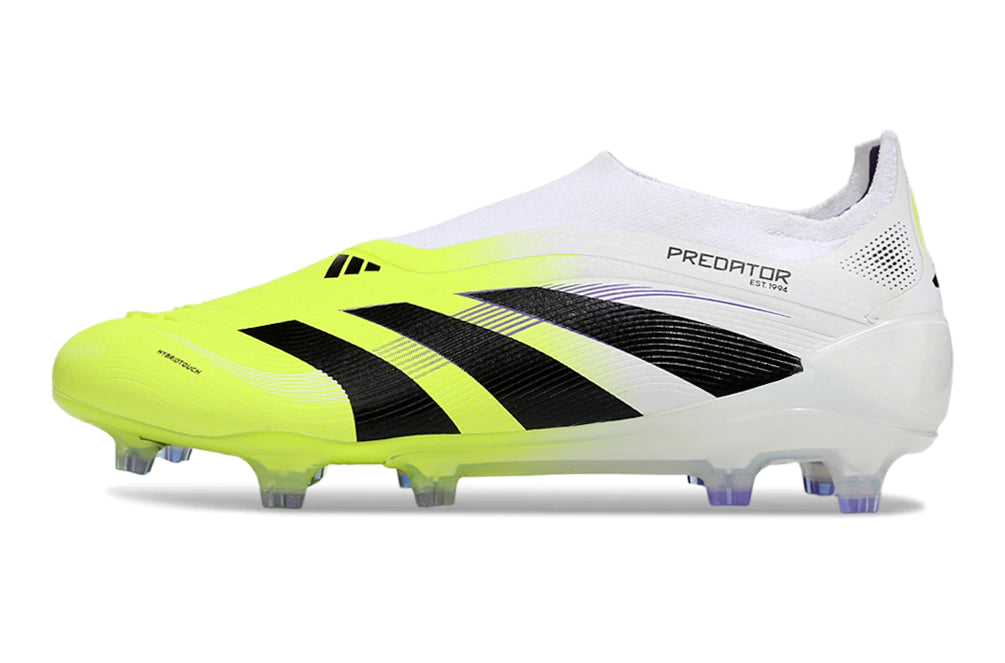 Chuteira Adidas Predator Elite 25 Laceless Campo - Branco/Verde