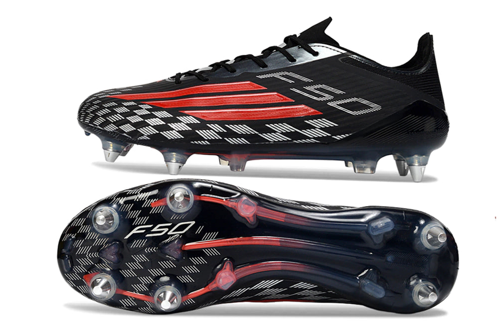 Chuteira Adidas F50 X Campo SG - Preto/Vermeho