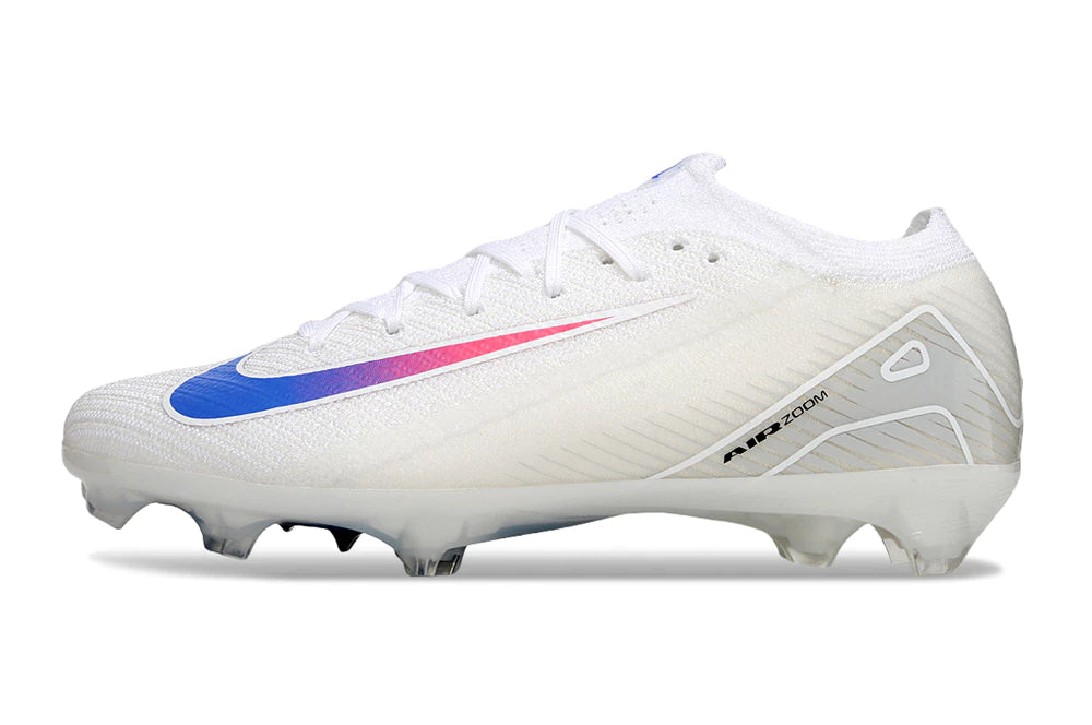 Chuteira Nike Air Zoom Mercurial Vapor 16 Elite FG - Branco/Azul