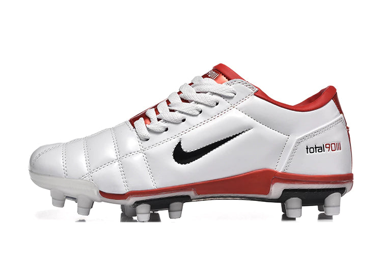 Chuteira Nike Total 90 Campo - Branco/Vermelho